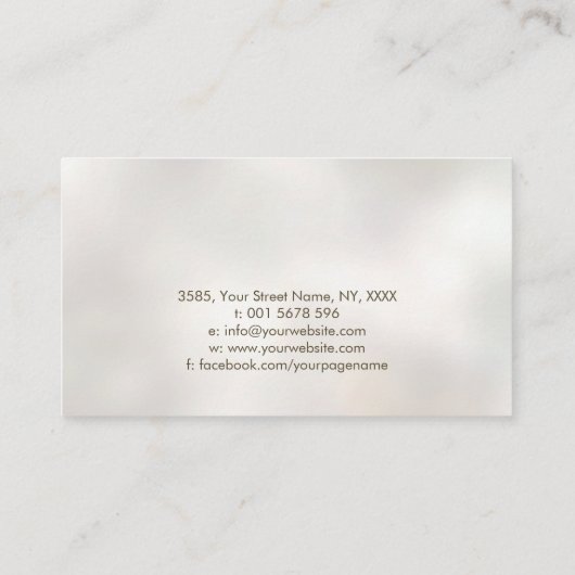 菩提樹の法輪 名刺 (裏面)