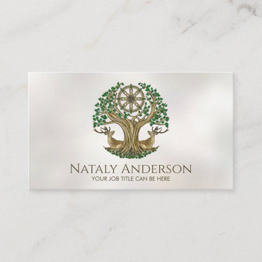 菩提樹の法輪 名刺 (正面)