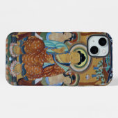 菩薩に囲まれた仏陀 iPhoneケース (裏面横)