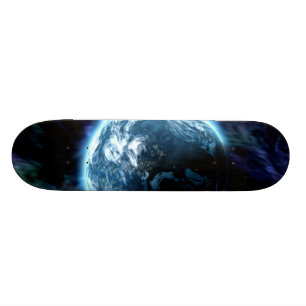 華々しい宇宙スターリーオーロラ星雲 スケートボード