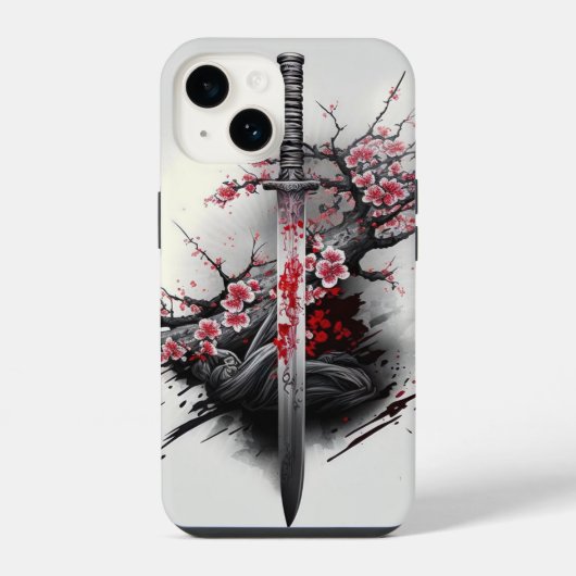 "華の刃" iPhoneケース (裏面)