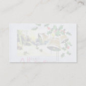 華やかさとベルでクリスマスの挨拶をする 名刺 (裏面)