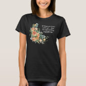 華やかで楽しいフラワー 50歳の誕生日Tシャツ (鮮やか) Tシャツ (正面)