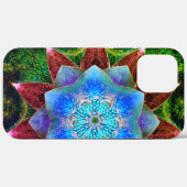 華やかで素朴な青みがかったバーチャルの花 Case-Mate iPhoneケース (裏面 (横))