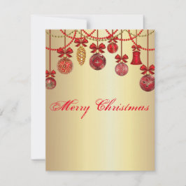 華やかで美しいクリスマスボール シーズンカード