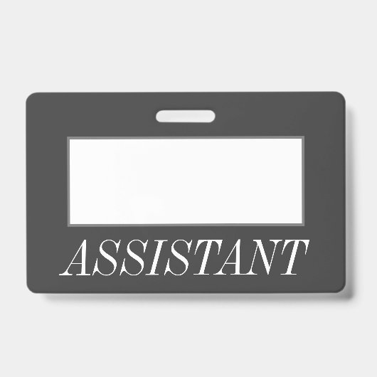 華やかで豪華な「ASSISTANT」バッジ バッジ (Front)