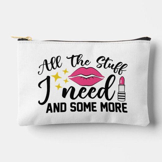 華やかなきらめく唇アクセサリー アクセサリーポーチ (正面)