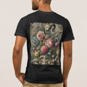 華やかなる骸の摂取者 - ゴシックウェアラブルアート Tシャツ (裏面)