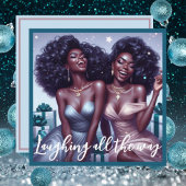 華やかなアフリカ系アメリカ人BFFs Divaクリスマス