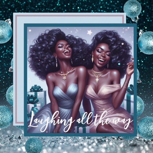 華やかなアフリカ系アメリカ人BFFs Divaクリスマス