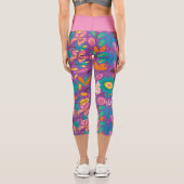 華やかなエキゾチックフローラ カプリレギンス (裏面)