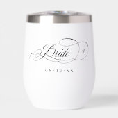 華やかなカリグラフィーハートの花嫁 Black ID1025 (正面)