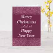 華やかなクリスマスと年賀状 カード (黄色い花)