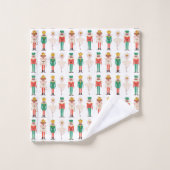 華やかなクリスマスのくるみ割り人形のバレリーナ バスタオルセット (ウォッシュタオル)