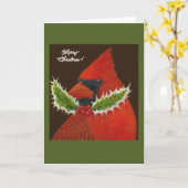 華やかなクリスマスカード カード (黄色い花)