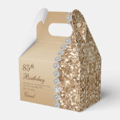 華やかなゴールドの85歳の誕生日 フェイバーボックス (正面サイド)