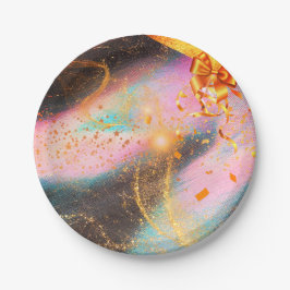 華やかなゴールド ペーパープレート