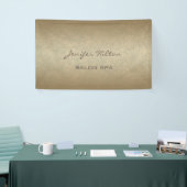 華やかなシックなフェイクモダン金ゴールドテクスチャ 横断幕 (トレードショー)