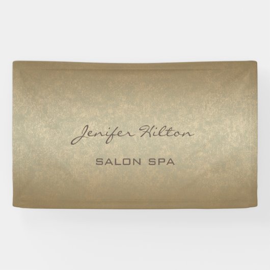 華やかなシックなフェイクモダン金ゴールドテクスチャ 横断幕 (横)