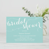 華やかなシックブライダルシャワーの招待 招待状 (スタンド正面)