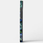 華やかなストライプ緑と青の曲線横の Case-Mate iPhoneケース (裏面 / 左)