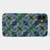 華やかなストライプ緑と青の曲線横の Case-Mate iPhoneケース (裏面(横))