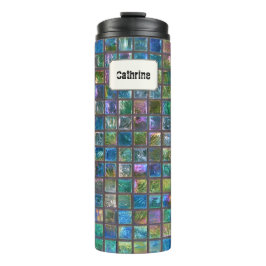 華やかなセラミックタイル名前をカスタムする タンブラー