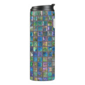 華やかなセラミックタイル名前をカスタムする タンブラー (回転左)