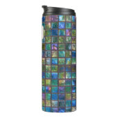 華やかなセラミックタイル名前をカスタムする タンブラー (回転右)