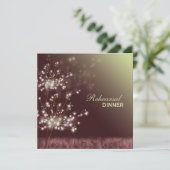 華やかなダンデリア結婚ズのリハーサルのディナー 招待状 (スタンド正面)