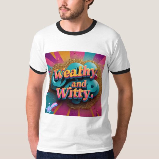 「華やかなチャーム」 Tシャツ (正面)