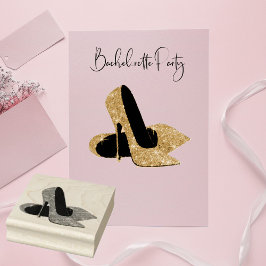 華やかなハイヒール ラバースタンプ