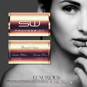 華やかなバラフェイク金ゴールド3Dイニシャル開館時間 名刺