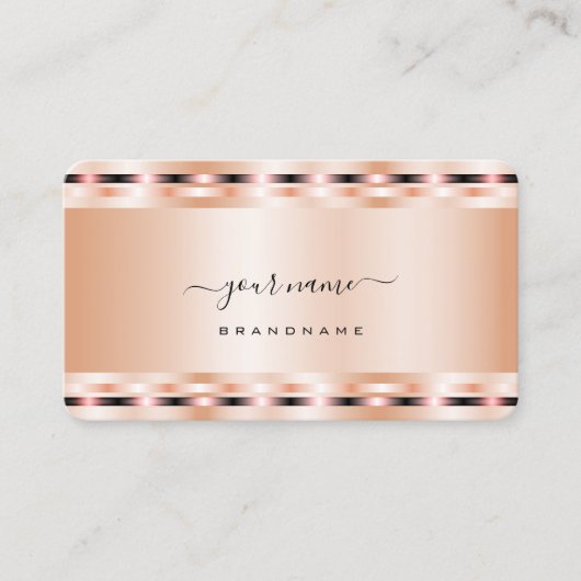 華やかなバラ金ゴールド効果派手エレガントで 名刺 (正面)