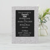 華やかなパーソナライズされたバースデーパーティ招待状 招待状 (スタンド正面)