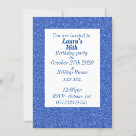 華やかなパーソナライズされたバースデーパーティ招待状 招待状