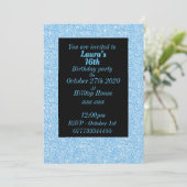 華やかなパーソナライズされたバースデーパーティ招待状 招待状 (スタンド正面)