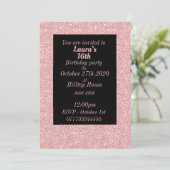 華やかなパーソナライズされたバースデーパーティ招待状 招待状 (スタンド正面)