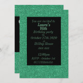 華やかなパーソナライズされたバースデーパーティ招待状 招待状 (正面/裏面)