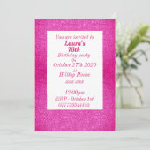 華やかなパーソナライズされたバースデーパーティ招待状 招待状 (スタンド正面)
