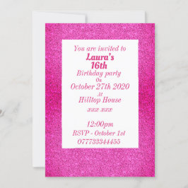 華やかなパーソナライズされたバースデーパーティ招待状 招待状