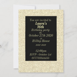 華やかなパーソナライズされたバースデーパーティ招待状 招待状