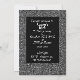 華やかなパーソナライズされたバースデーパーティ招待状 招待状