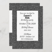 華やかなパーソナライズされたバースデーパーティ招待状 招待状 (正面/裏面)