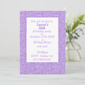 華やかなパーソナライズされたバースデーパーティ招待状 招待状 (スタンド正面)