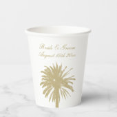 華やかなビーチ結婚式パーティー供給カスタム 紙コップ (正面)