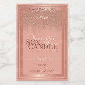 華やかなピンク製品の包装ラベルバラ金ゴールド フードラベル (シングルラベル)