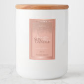 華やかなピンク製品の包装ラベルバラ金ゴールド フードラベル (正面)