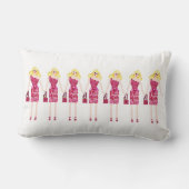 華やかなブロンド人形 ランバークッション (裏面)