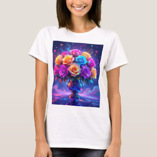 華やかなブーケ Tシャツ